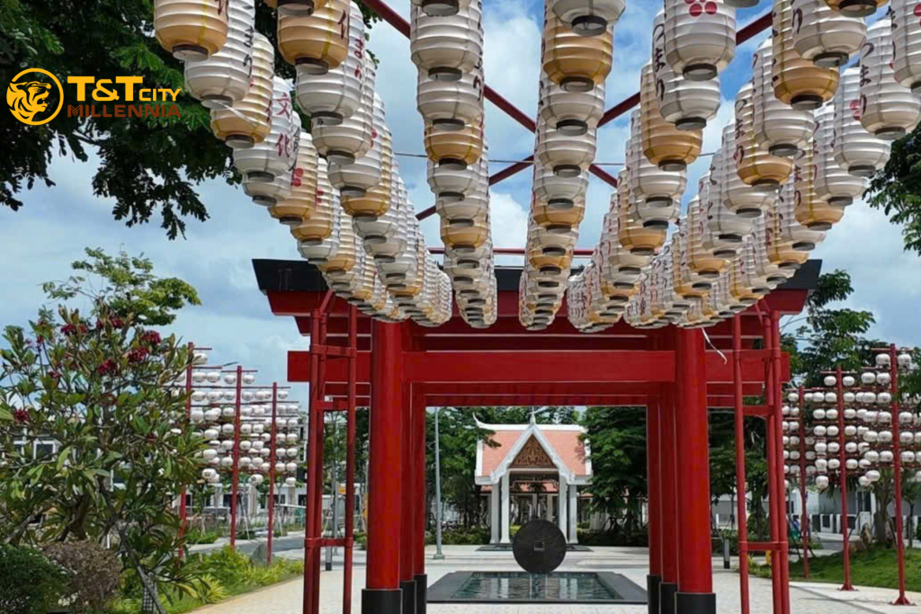 Hình anh thực tế cảnh quan tại phố ẩm thực tại T&T Millennia City