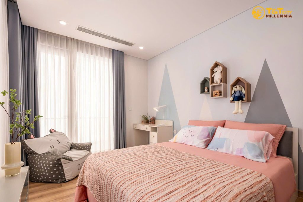 Phòng ngủ trẻ em nhà mẫu T&T Millennia City