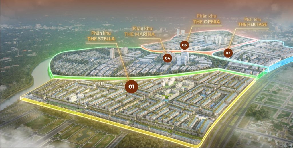 4 phân khu dự án T&T City Millennia-2
