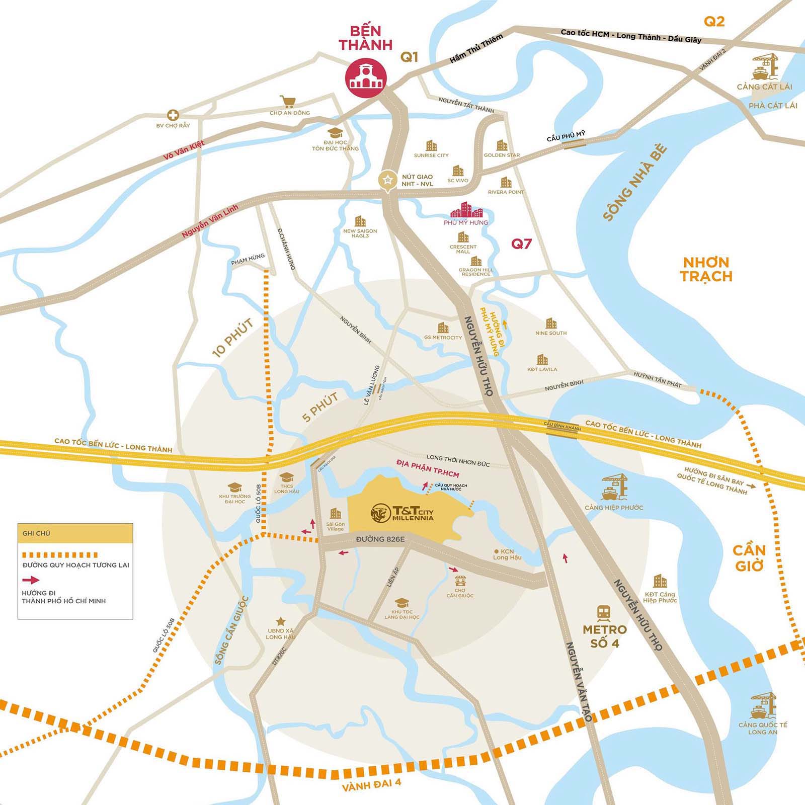 Vị trí dự án T&T City Millennia